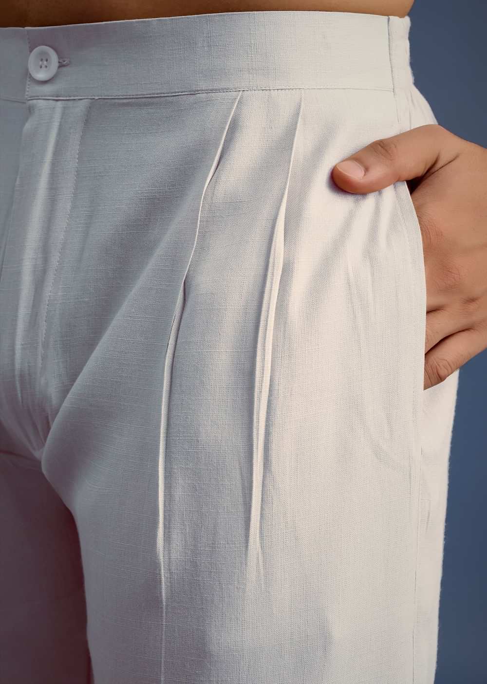 Beige Hand Block Printed Kurta Set