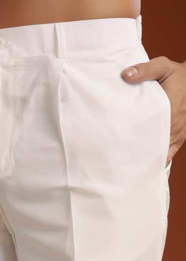 Green Banarasi Silk Kurta Pant Set