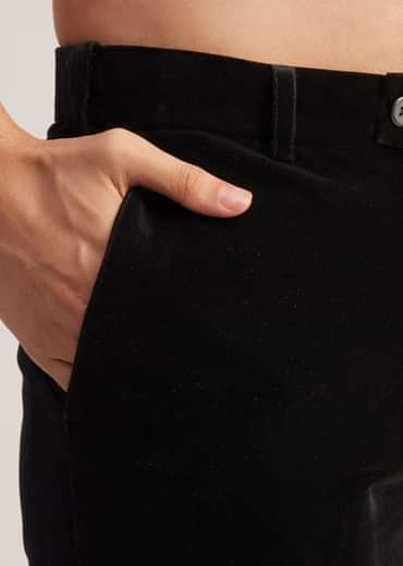 Green Velvet Jodhpuri Suit With Pocket Square