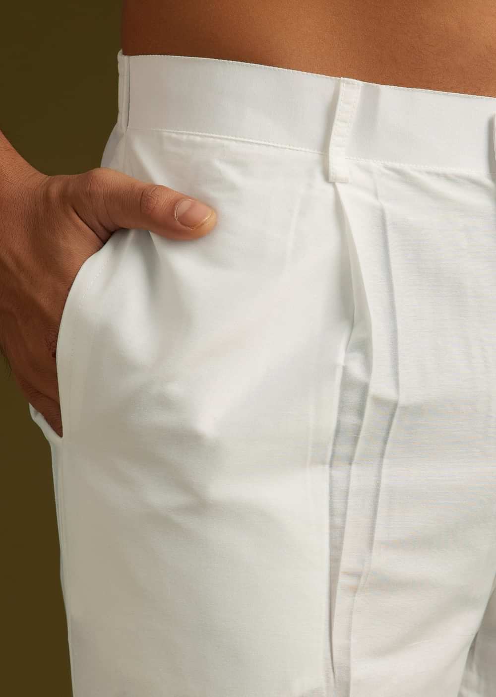 Multi Colored Silk Kurta Set With Abstract Print