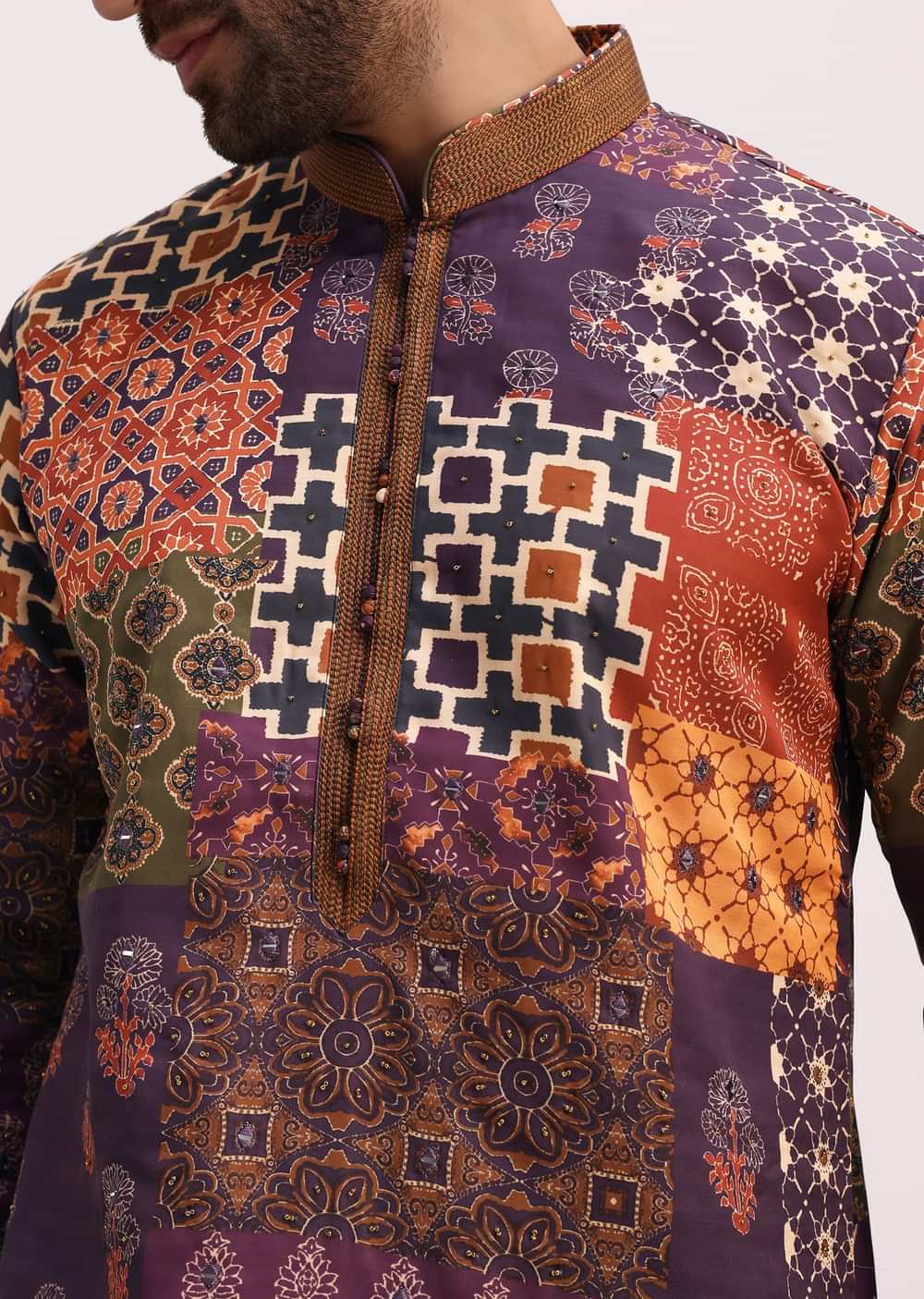 Printed Multicolor Kurta Pyjama Set
