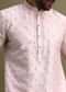 Lilac Threadwork Men Kurta Set