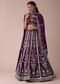 Mulberry Purple Lehenga With Handwork Embroidery