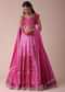 Hot Pink Ombre Lehenga With Handwork Embroidery