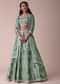 Pista Green Lehenga With Handwork Embroidery
