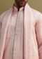 Peach Thread Work Kurta With Dupatta Set