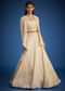 Cream Raw Silk Embroidered Jacket Lehenga Set