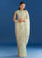 Aqua Organza Tissue Saree With Cutdana Border