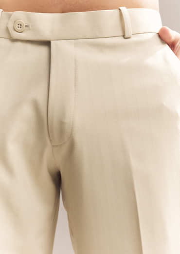 Beige Rayon Jodhpuri Suit For Men With Zardosi Embroidery