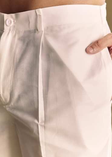 Beige Silk Kurta Set With Floral Foil Accents And Stone Detailing