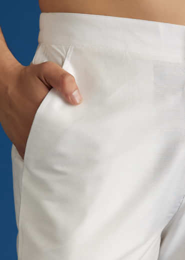 Beige Silk Stone Cutdana Embroidered Kurta Set