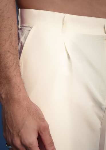 Beige Floral Printed Kurta Set