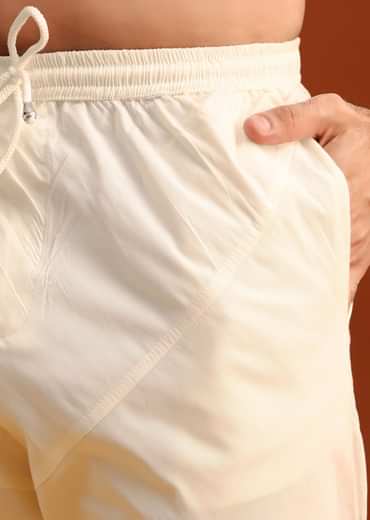 Beige Silk Embroidered Sherwani And Kurta Set With Dupatta