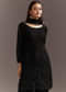 Black Beads Work Georgette Kurta With Fully Beaded Pant