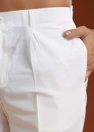 Black Chanderi Kurta Pant Set