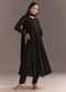 Black Chinon Beaded Sequin Anarkali Pant With Dupatta