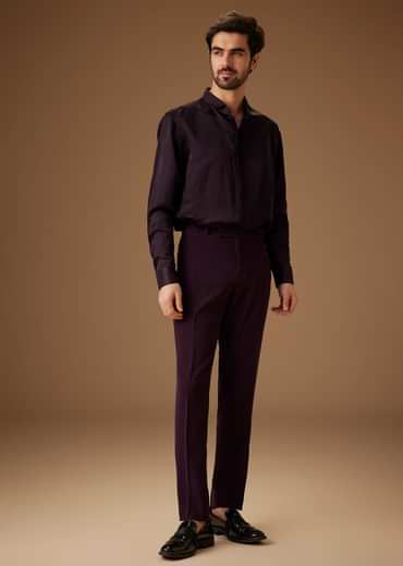 Black Cut Dana Work Indo Western Tuxedo