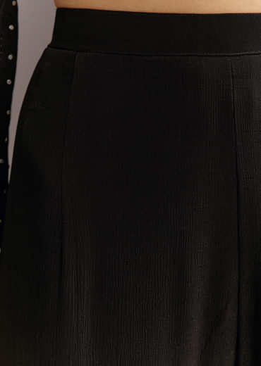 Black Cutdana And Sequins Kurta With Chinon Sharara And Dupatta