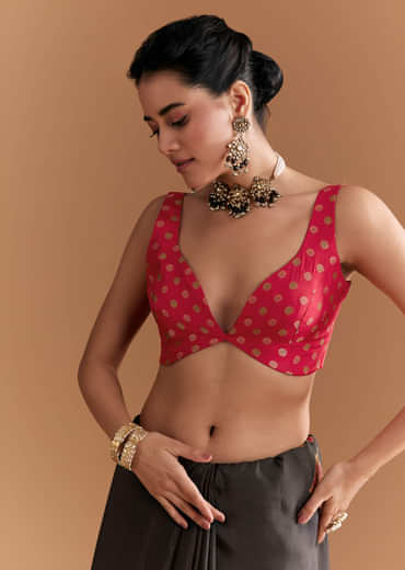 Black Dola Silk Saree With Madhubani Weave And Embroidery