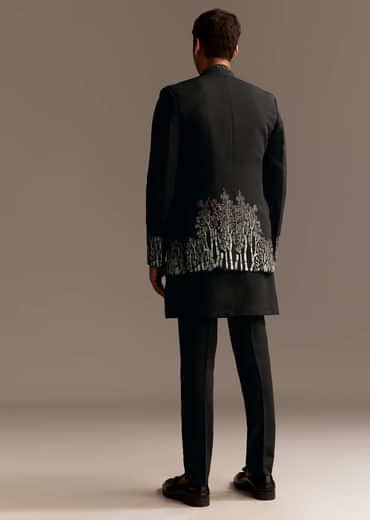 Black Jodhpuri Kurta Set