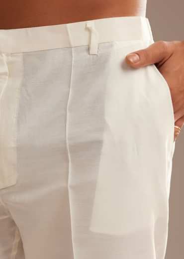 Black Multi Color Linen Abstract Printed Kurta Set