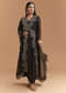 Black Organza Kurta Set With Intricate Zari Embroidery