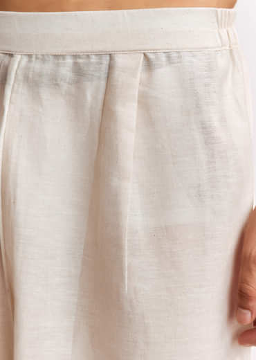 Black Silk Kurta Set With Bandhani Print