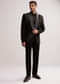 Black Tuxedo For Men With Resham Work