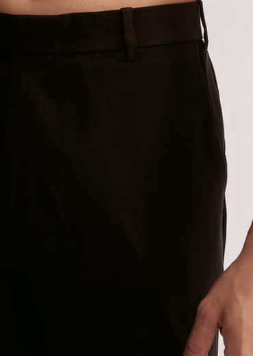 Black Tuxedo For Men With Resham Work