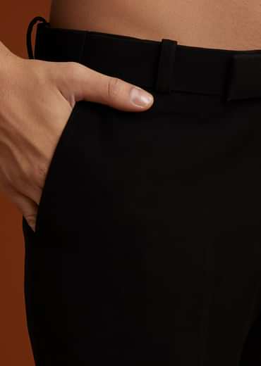 Black Velvet Open Indo Jacket Set With Embroidery