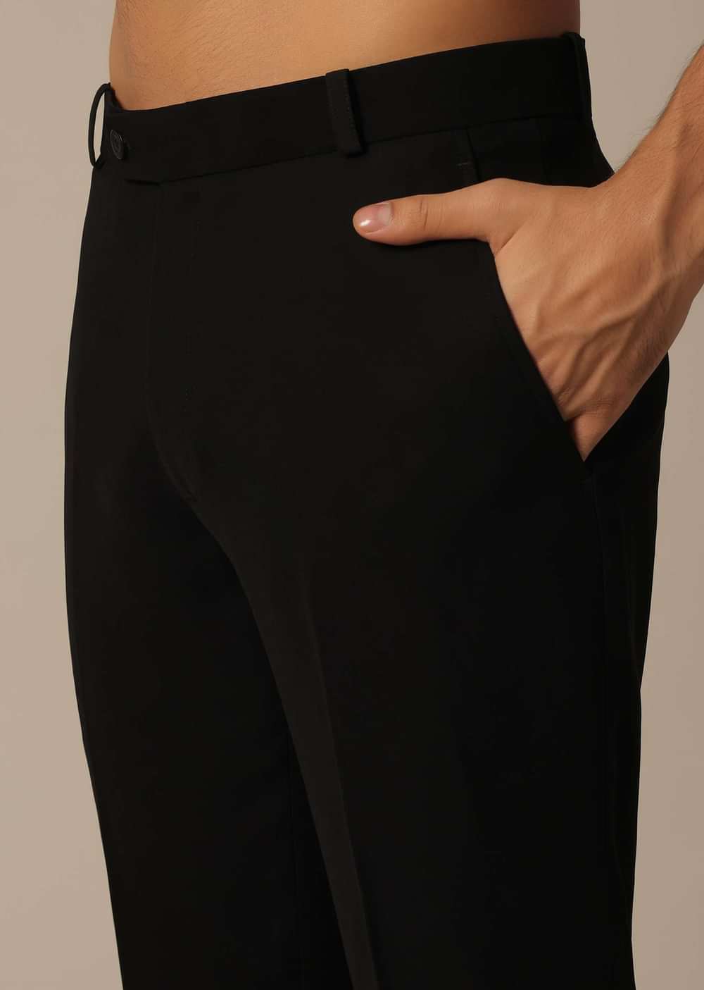 Black Blazer Set With Cutwork Detail