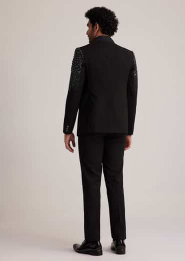 Black Embellished Tuxedo