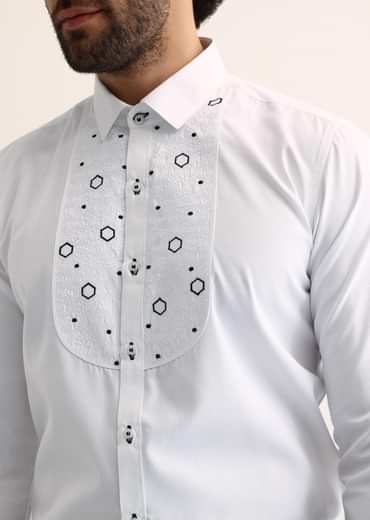 Black Embroidered Tuxedo