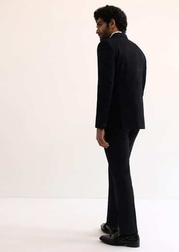 Black Embroidered Tuxedo