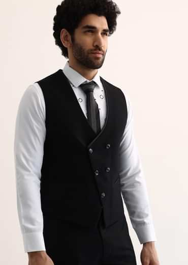 Black Embroidered Tuxedo