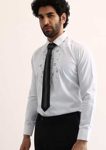 Black Embroidered Tuxedo