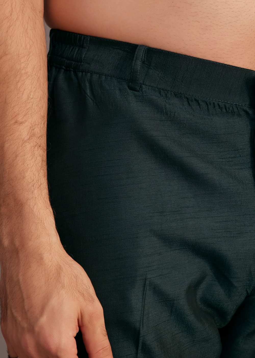 Black Floral Embroidered Jacket Kurta Set