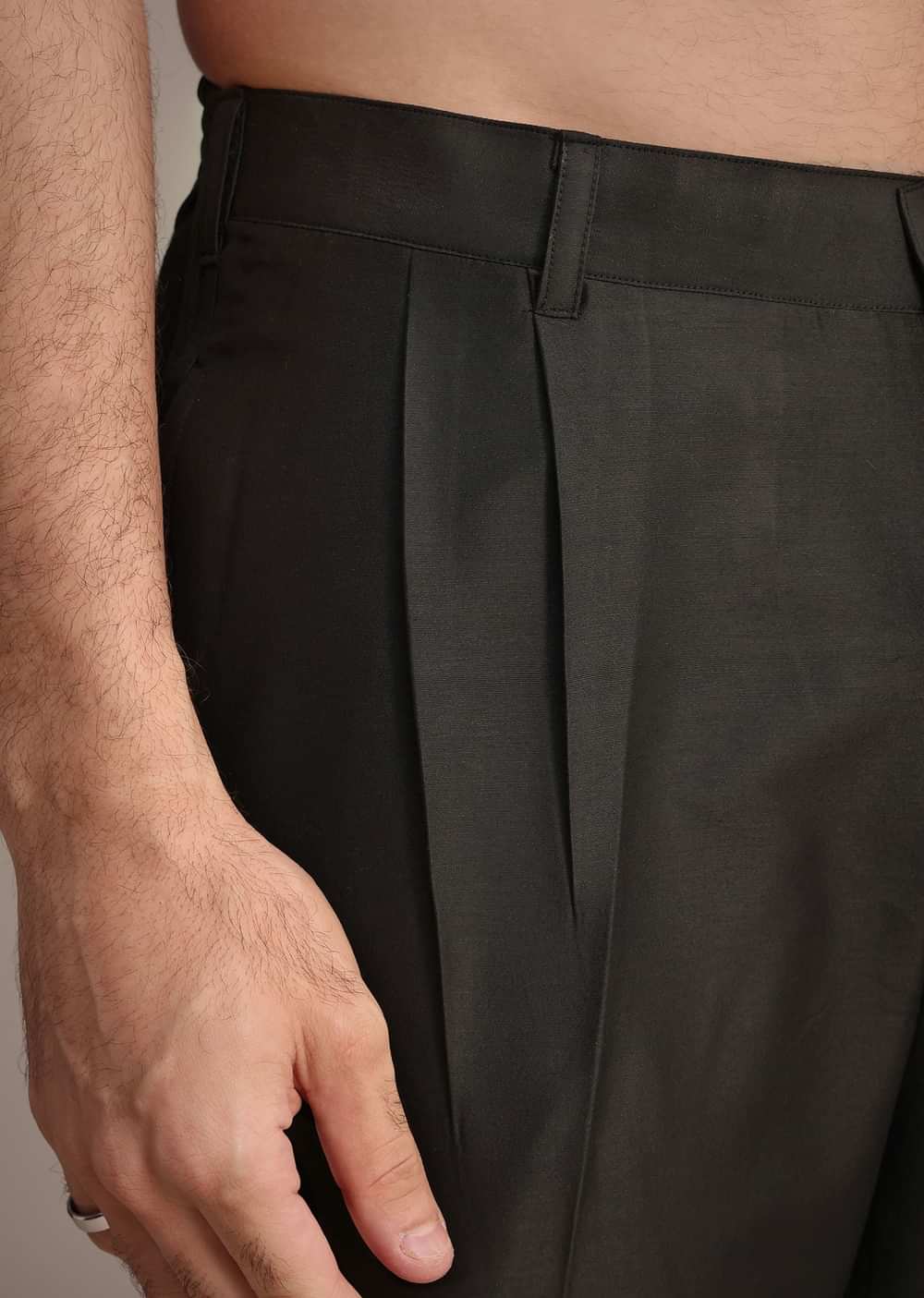 Black Hand Work Sherwani Suit With Dupatta