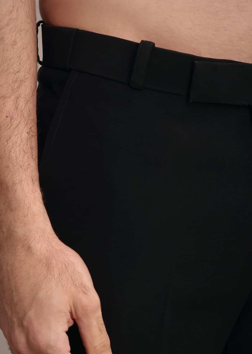 Black Indowestern Suit With Poth Work