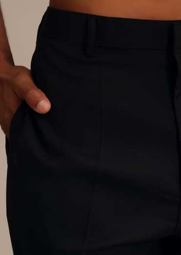 Black Kurta Jacket Set With Floral Embroidered Motifs