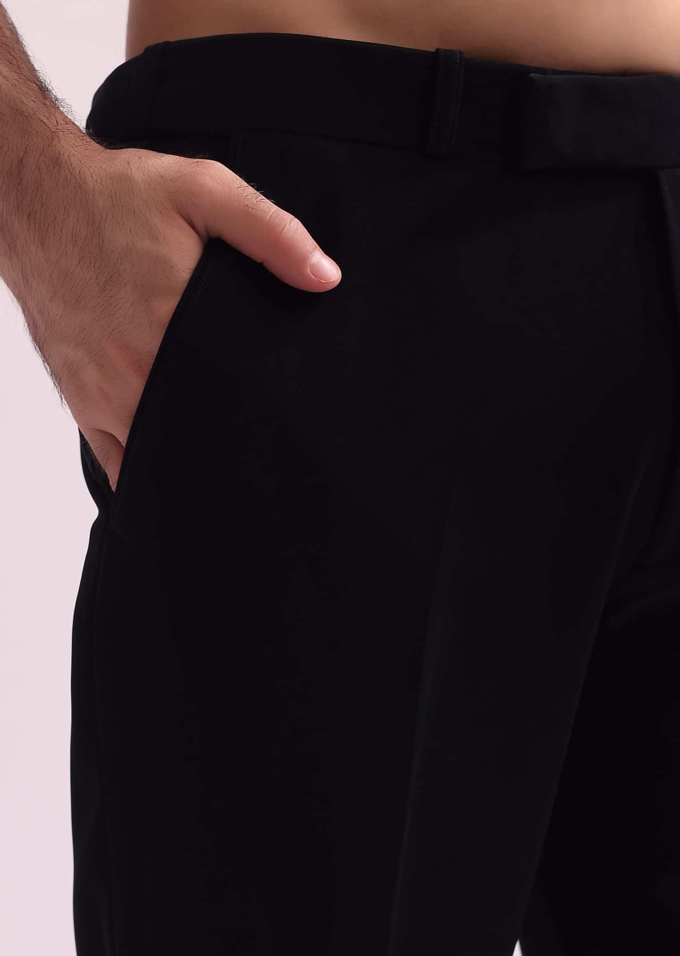 Black Lapel Tuxedo In Suiting With Shirt And Pants