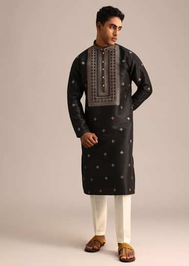 Black Mirror Work Kurta Set
