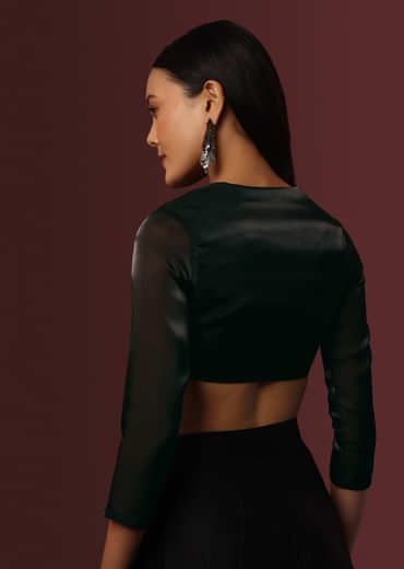 Black Organza Blouse