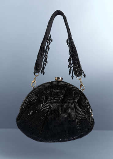 Black Potli With Sequin Work