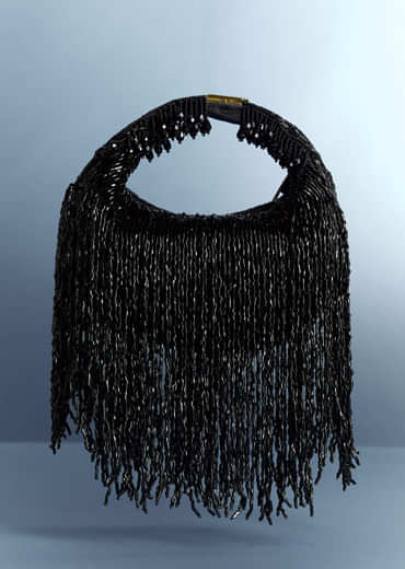 Black Potli With Tassel Detailing