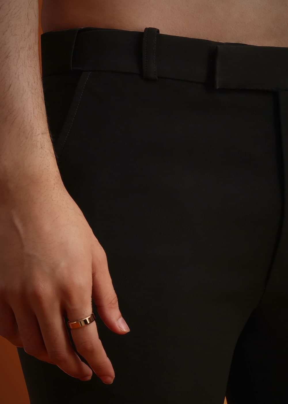 Black Resham Work Tuxedo And Pant Set