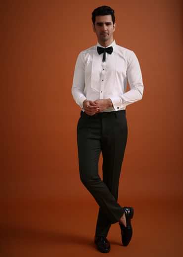 Black Salli Embellished Tuxedo Set