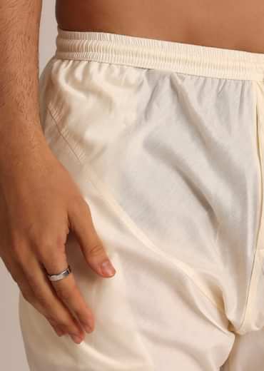 Black Sherwani Set With Contrasting Bottom