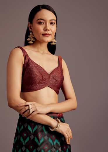 Black Silk Zari Woven Saree