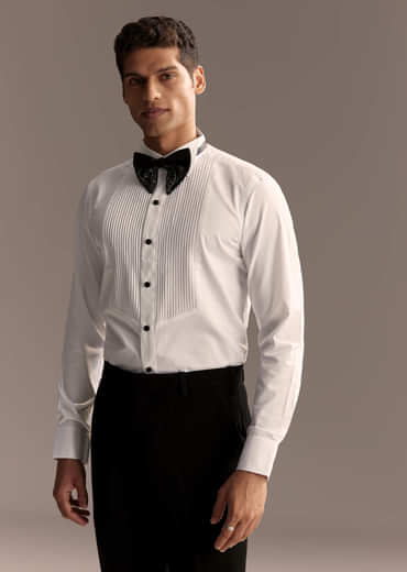 Black Tuxedo For Men With Cut Dana And Beads Embroidery